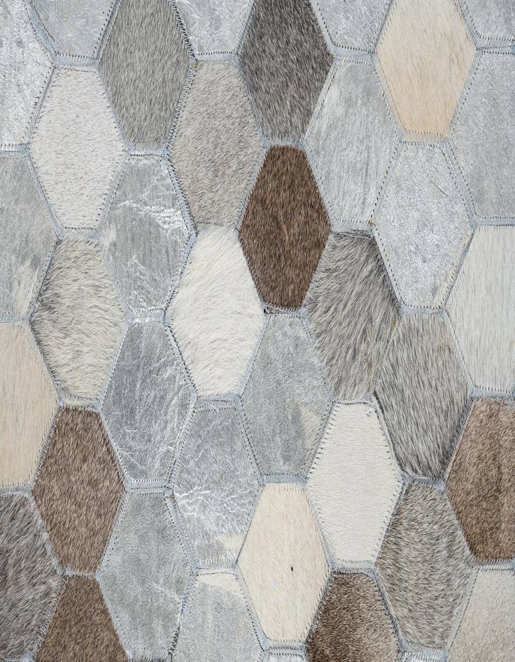 Detail image of 5' x 8' Cowhide Leather Rug