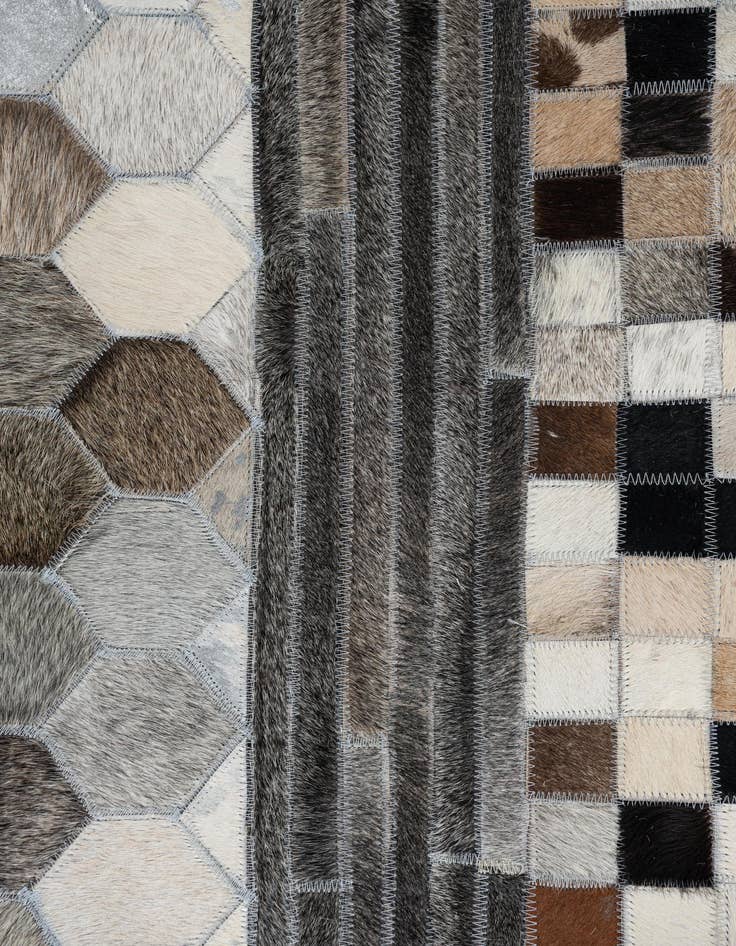 Detail image of 5' x 8' Cowhide Leather Rug