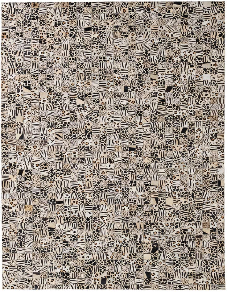 Detail image of 5' 1 x 8' Cowhide Leather Rug