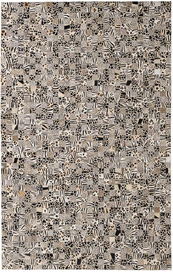 Detail image of 5' 1 x 8' Cowhide Leather Rug