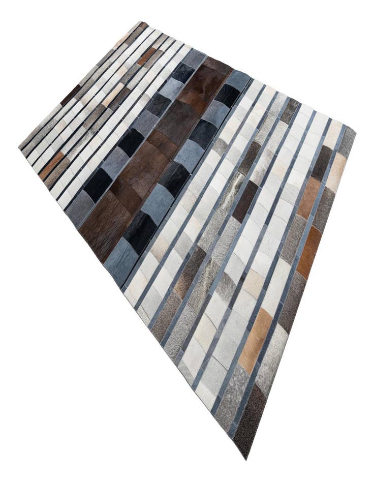 Detail image of 5' 1 x 7' 10 Cowhide Leather Rug