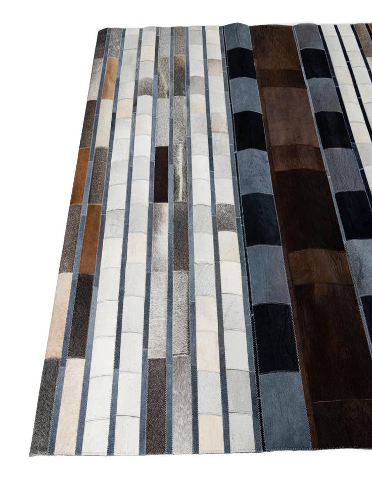 Detail image of 5' 1 x 7' 10 Cowhide Leather Rug