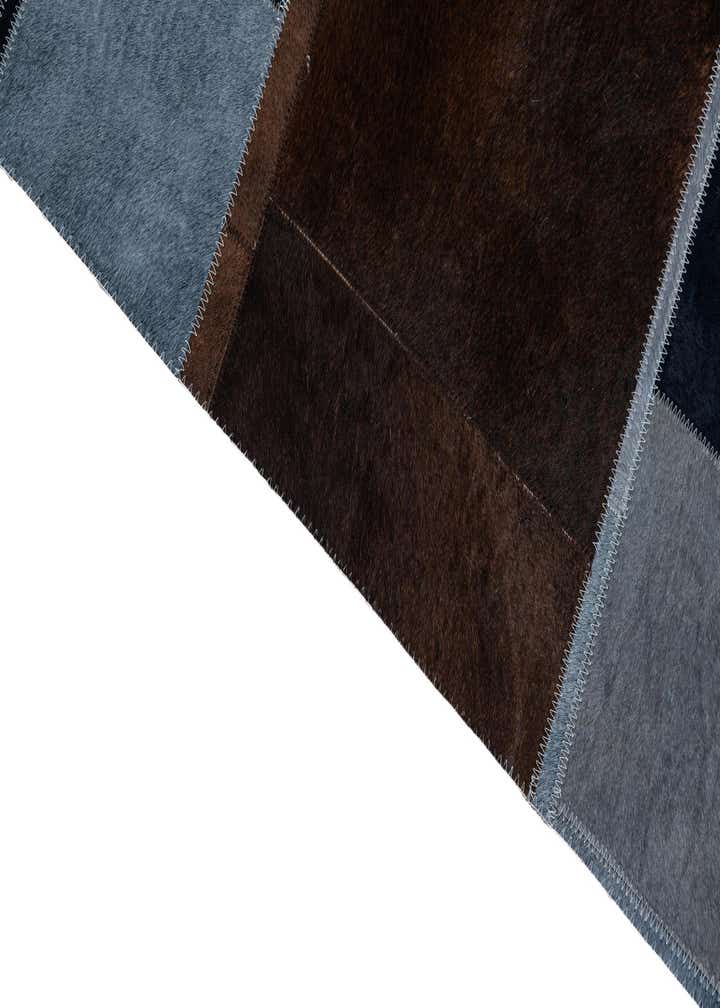 5' 1 x 7' 10 Cowhide Leather Rug