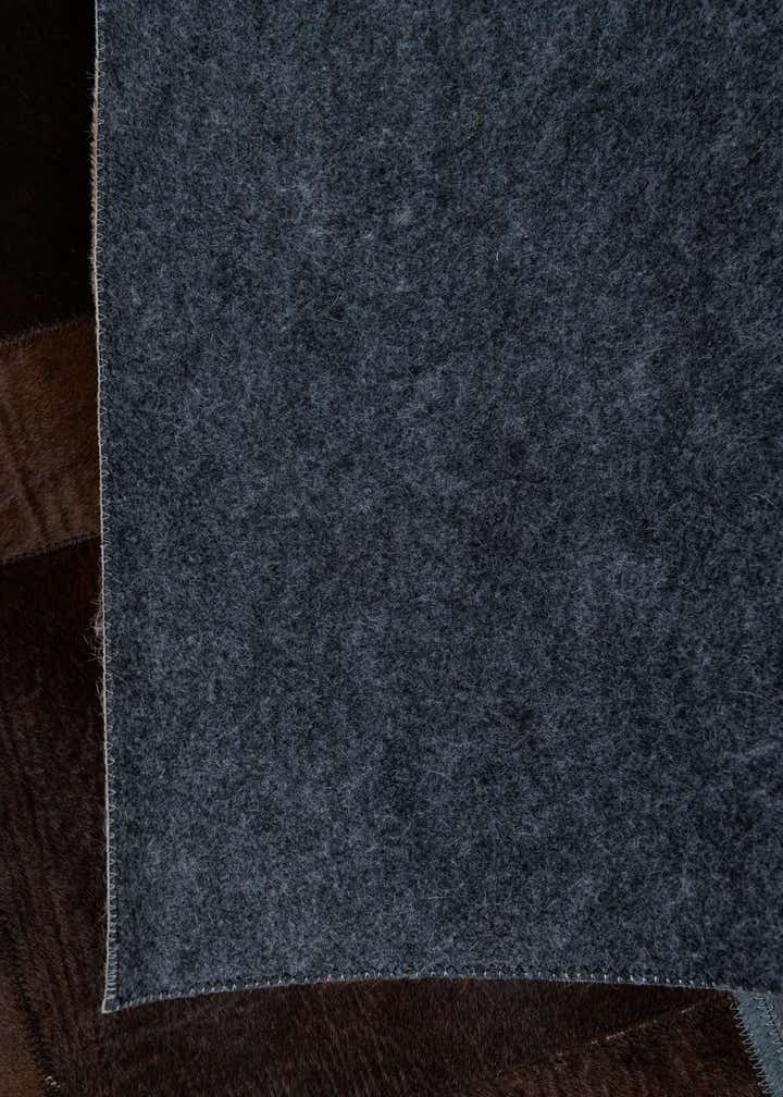 5' 1 x 7' 10 Cowhide Leather Rug