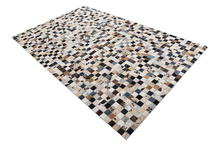5' x 8' Cowhide Leather Rug