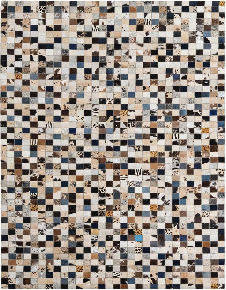 Detail image of 5' x 8' Cowhide Leather Rug