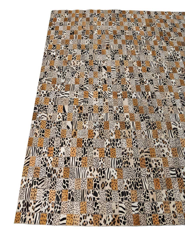 Detail image of 5' 1 x 8' 1 Cowhide Leather Rug