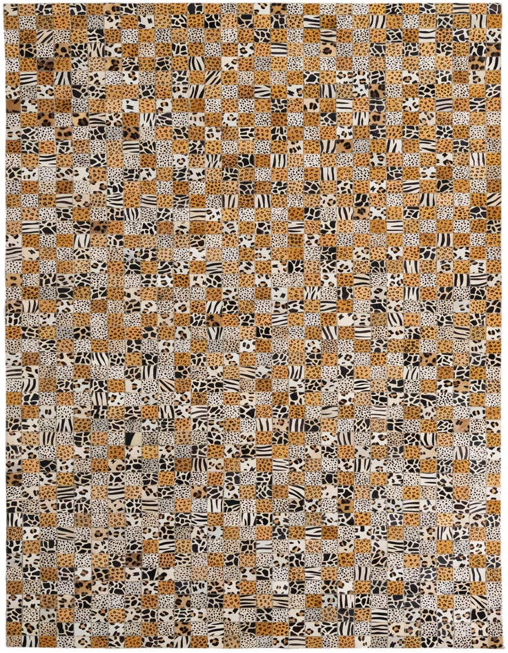 Detail image of 5' 1 x 8' 1 Cowhide Leather Rug