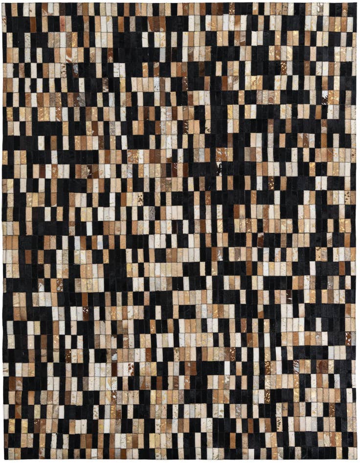 Detail image of 5' 1 x 7' 10 Cowhide Leather Rug