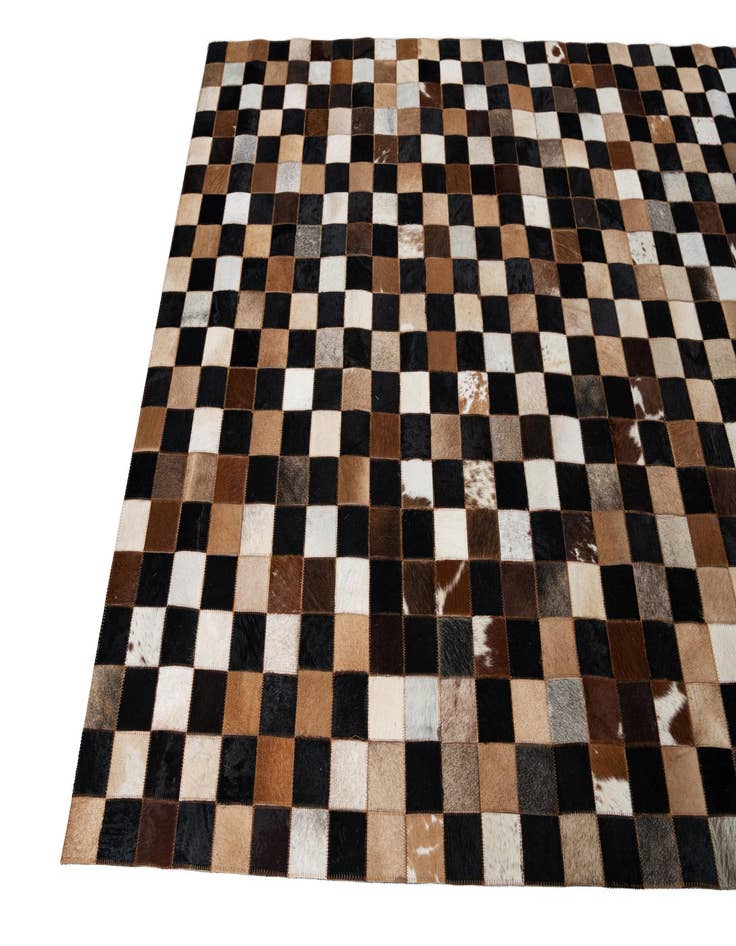 Detail image of 5' x 8' Cowhide Leather Rug