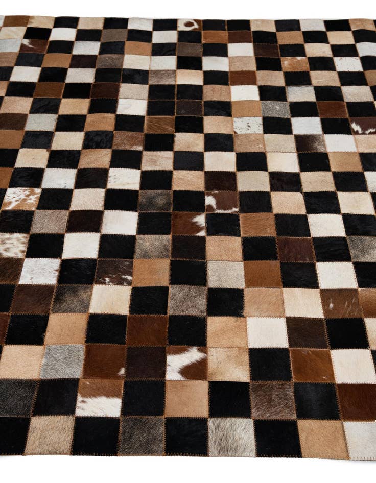 Detail image of 5' x 8' Cowhide Leather Rug