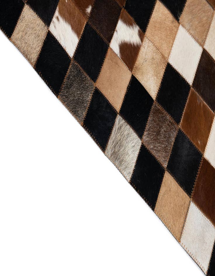 Detail image of 5' x 8' Cowhide Leather Rug