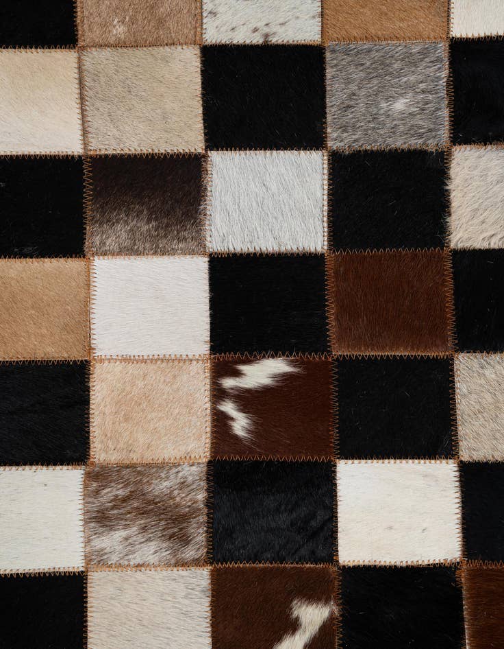 Detail image of 5' x 8' Cowhide Leather Rug