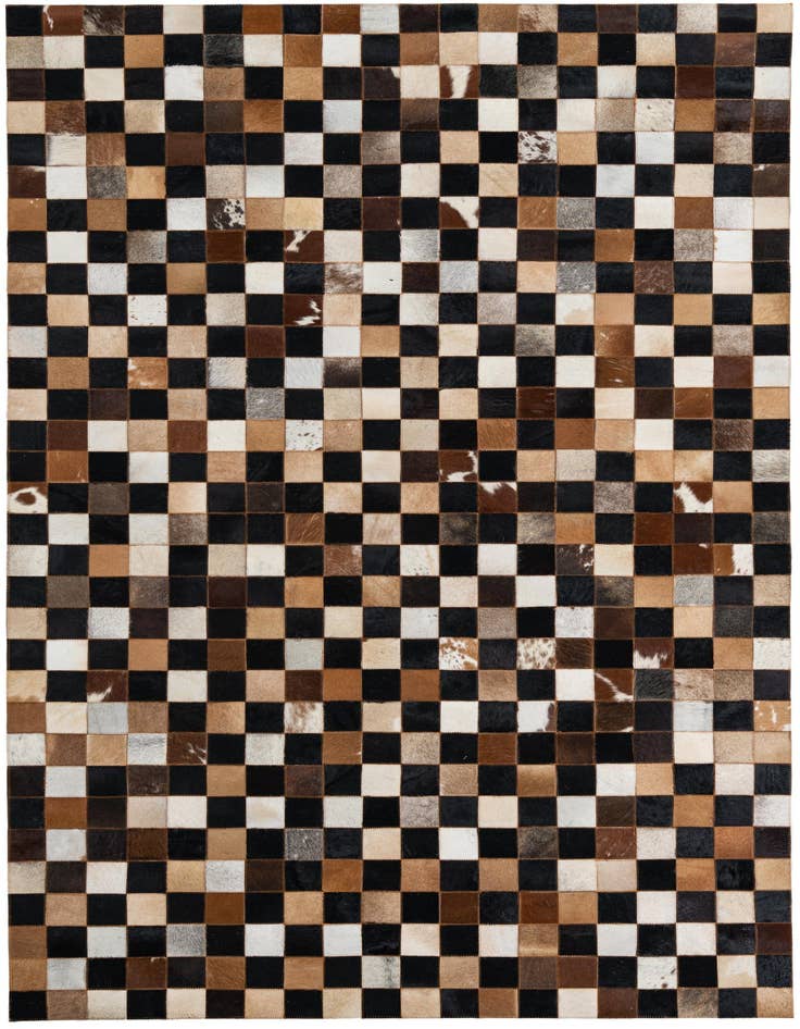 Detail image of 5' x 8' Cowhide Leather Rug