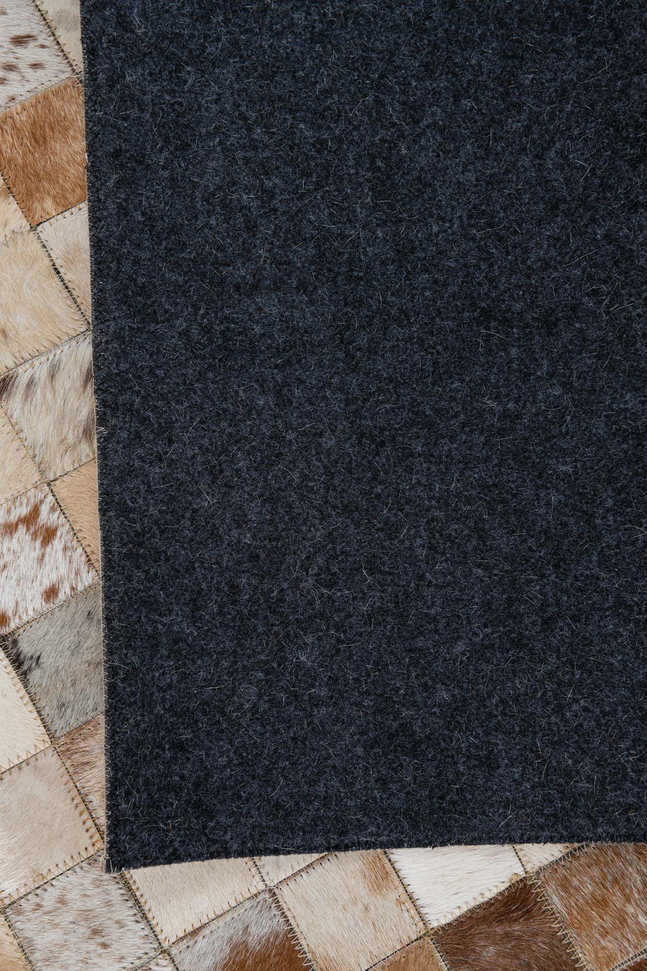 5' 1 x 8' Cowhide Leather Rug