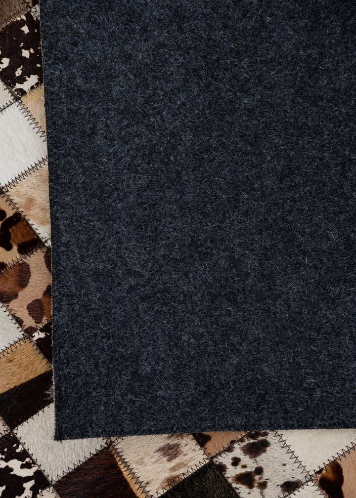 5' 1 x 8' 1 Cowhide Leather Rug