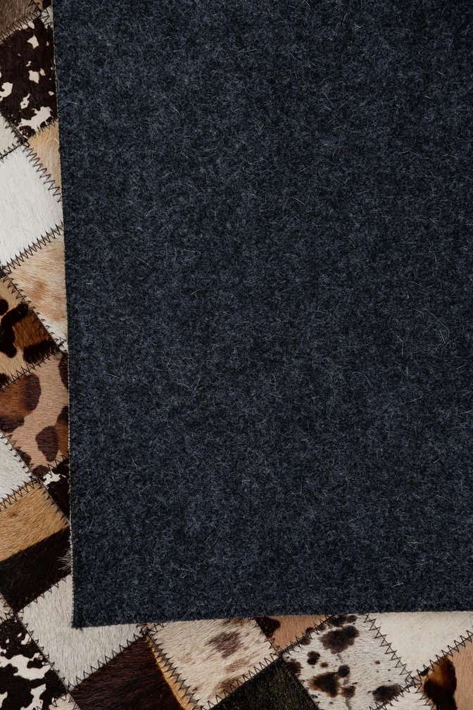 5' 1 x 8' 1 Cowhide Leather Rug