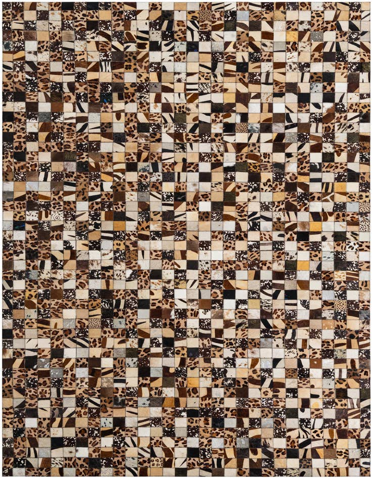 Detail image of 5' 1 x 8' 1 Cowhide Leather Rug