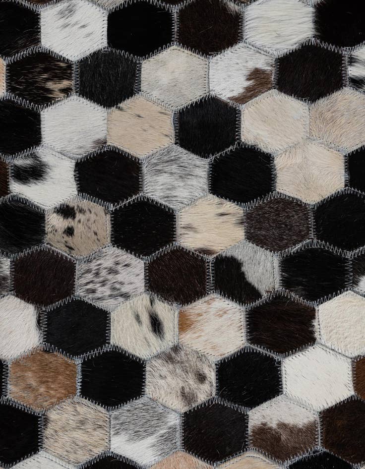 Detail image of 8' x 10' 1 Cowhide Leather Rug