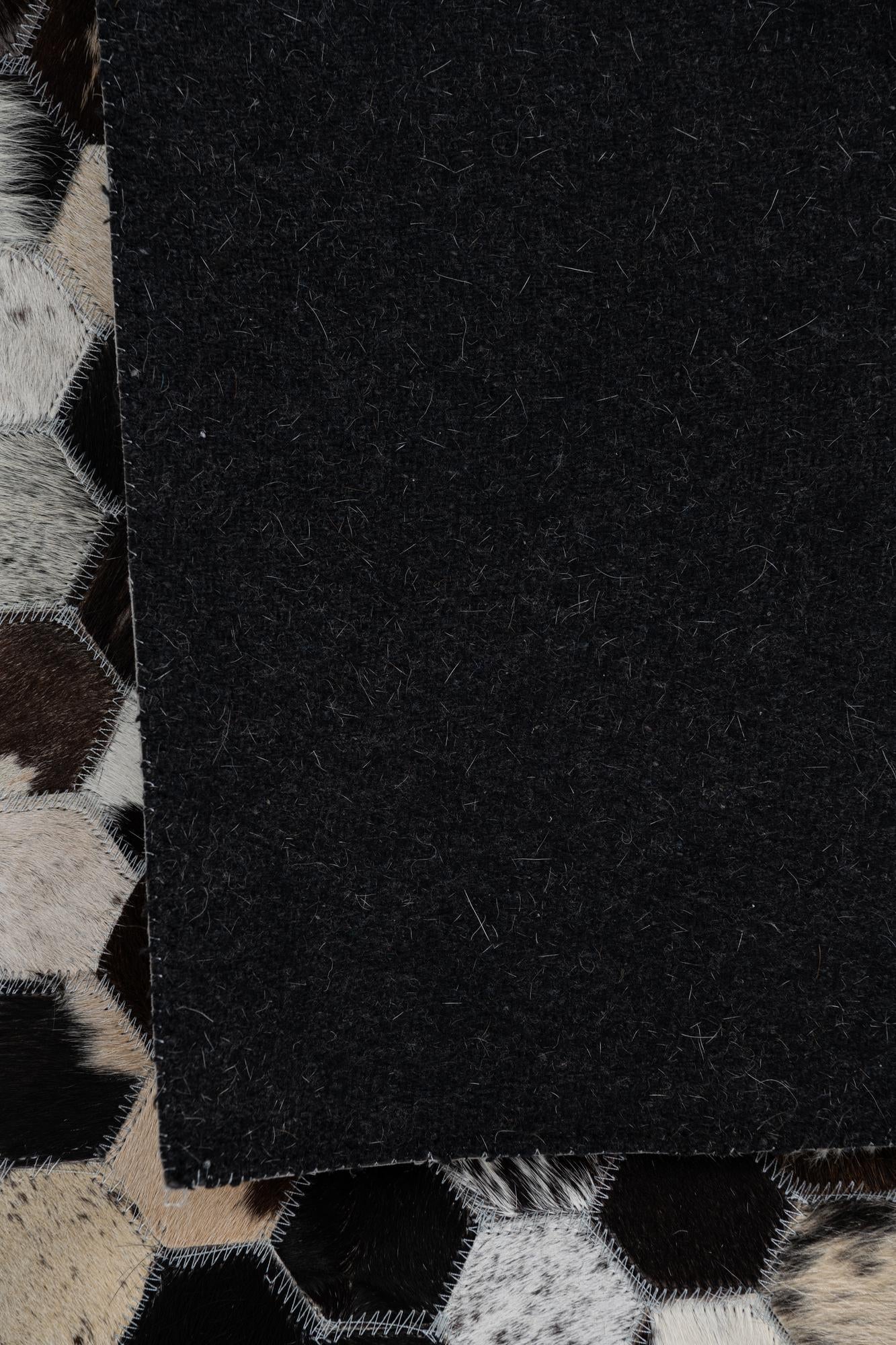 8' x 10' 1 Cowhide Leather Rug