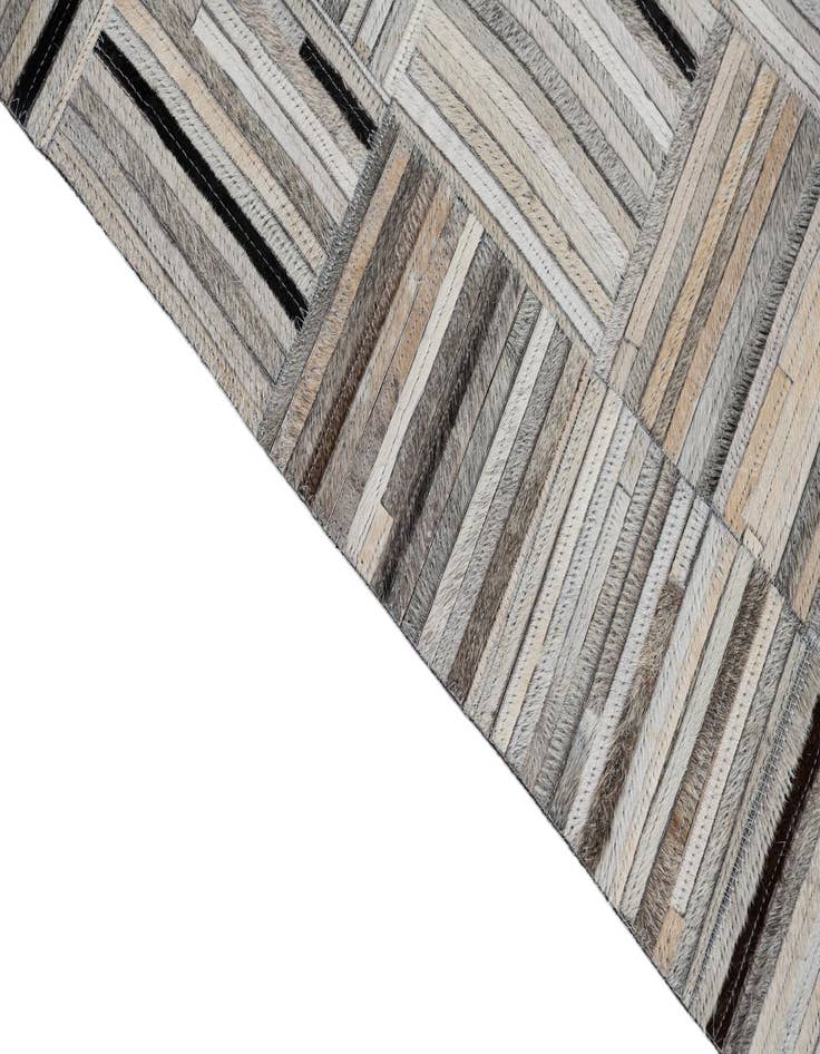 Detail image of 8' x 9' 9 Cowhide Leather Rug