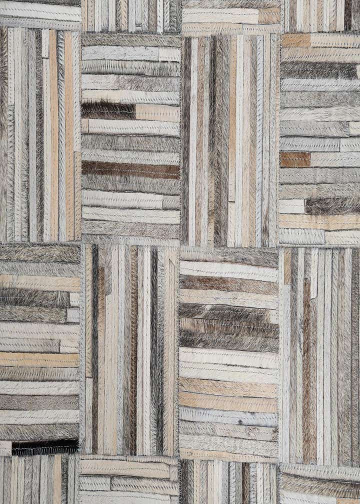 8' x 9' 9 Cowhide Leather Rug