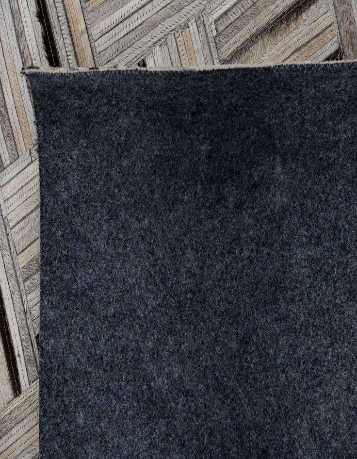 Detail image of 8' x 9' 9 Cowhide Leather Rug