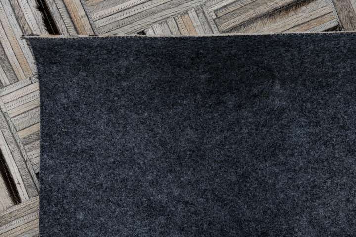 8' x 9' 9 Cowhide Leather Rug