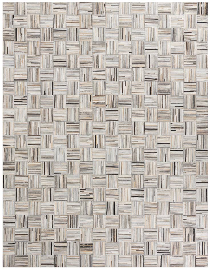 Detail image of 8' x 9' 9 Cowhide Leather Rug