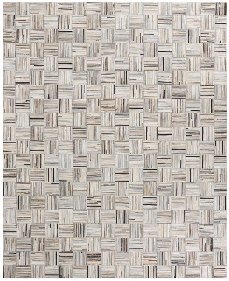 Detail image of 8' x 9' 9 Cowhide Leather Rug