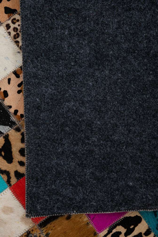 8' x 10' Cowhide Leather Rug