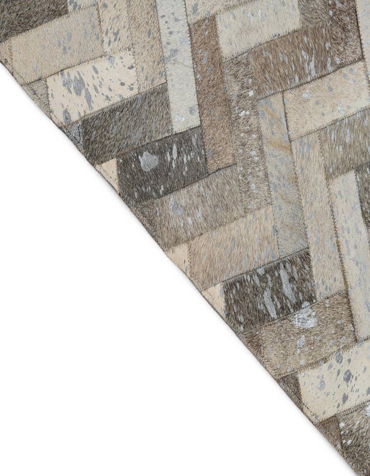 Detail image of 8' x 10' Cowhide Leather Rug