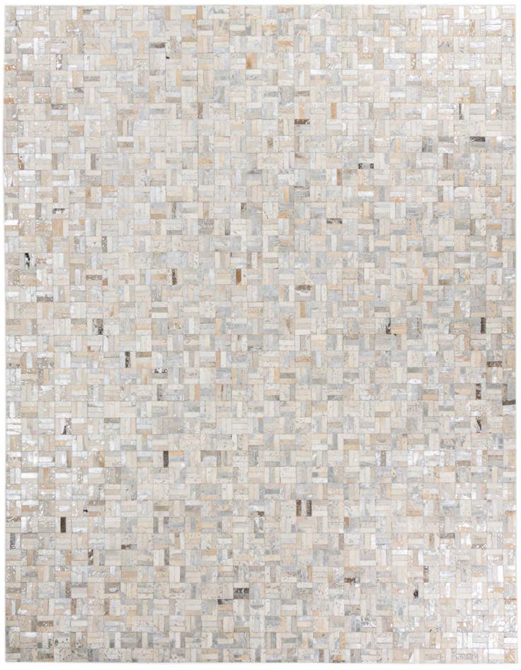Detail image of 8' x 9' 10 Cowhide Leather Rug