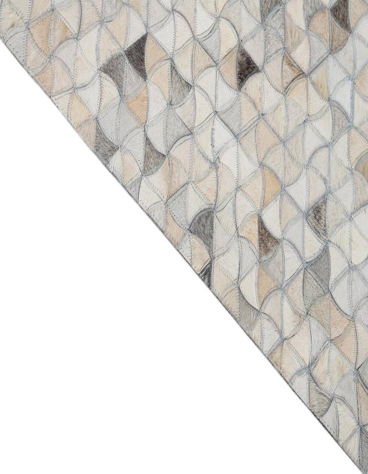 Detail image of 8' 2 x 9' 10 Cowhide Leather Rug