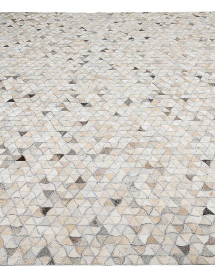 Detail image of 8' 2 x 9' 10 Cowhide Leather Rug