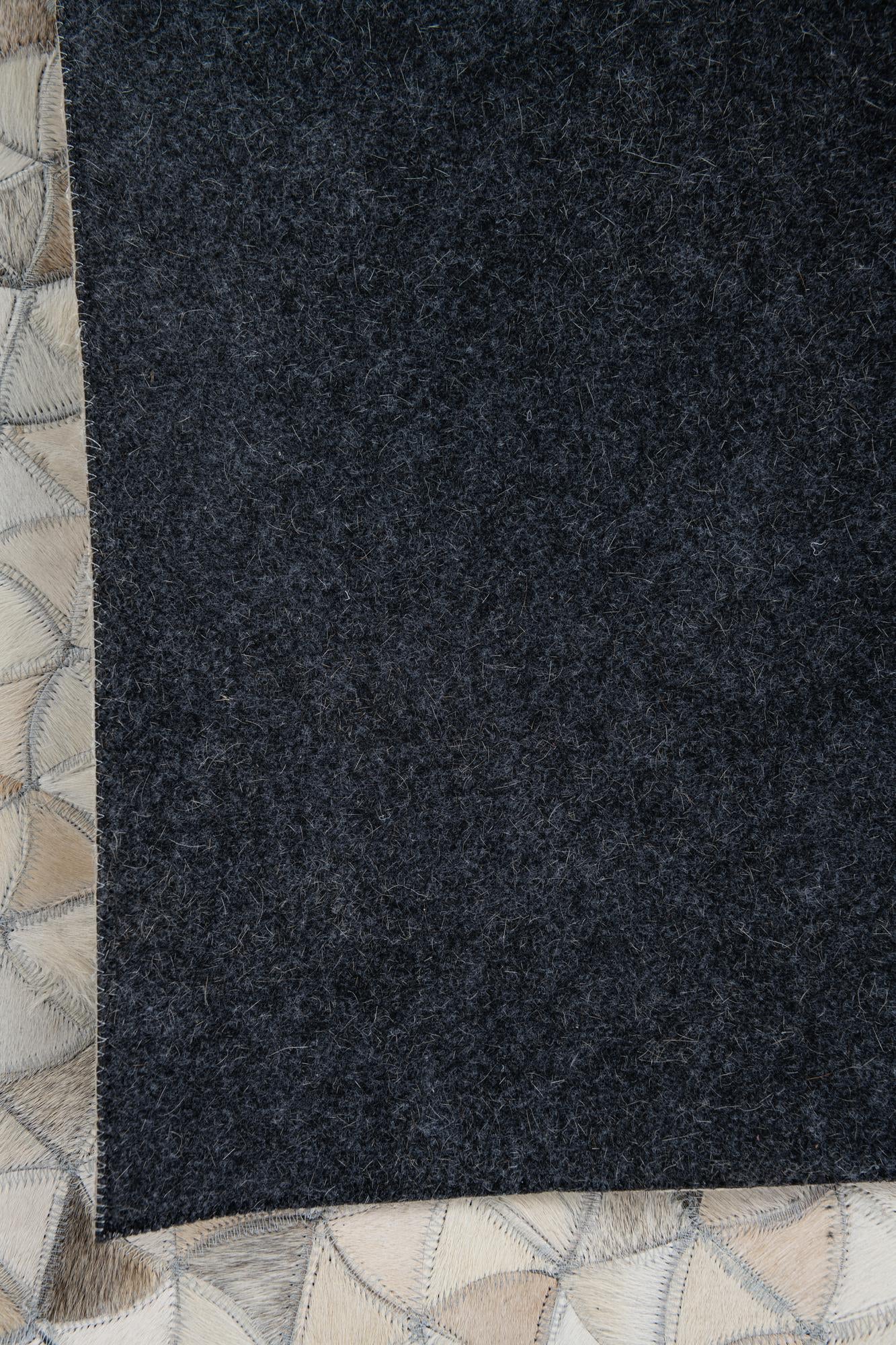 8' 2 x 9' 10 Cowhide Leather Rug