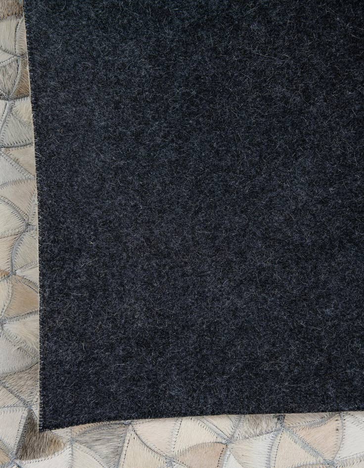 Detail image of 8' 2 x 9' 10 Cowhide Leather Rug