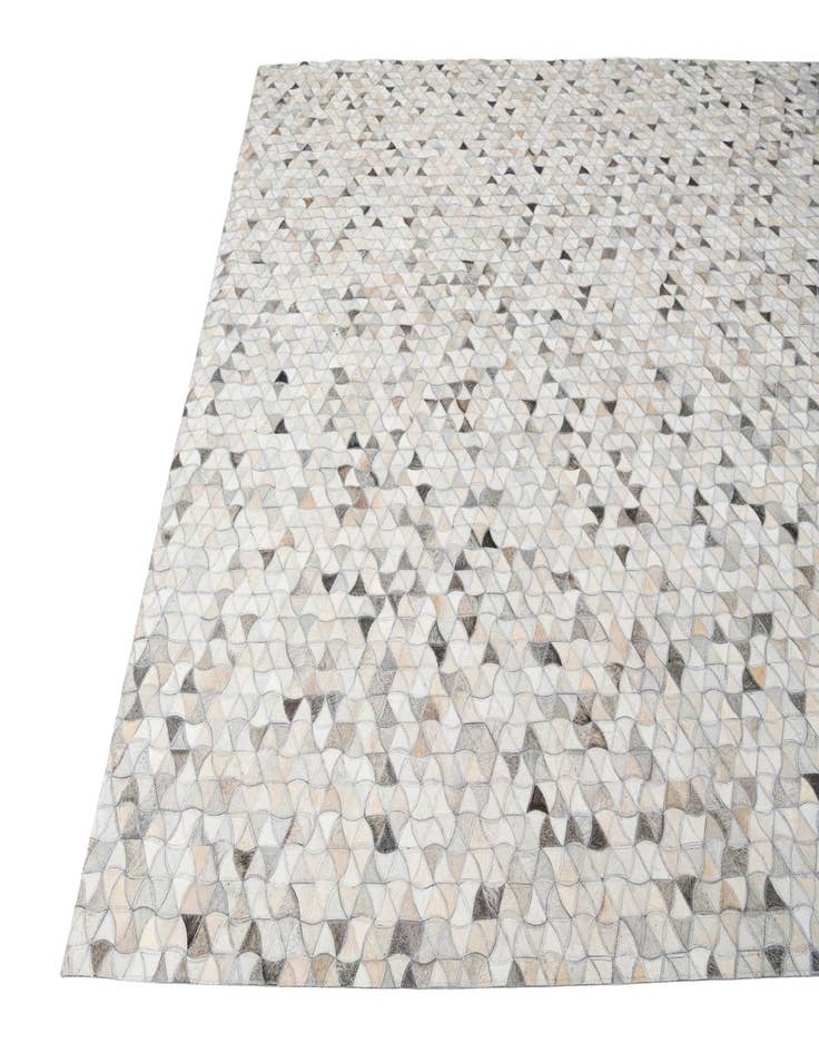 Detail image of 8' x 9' 10 Cowhide Leather Rug