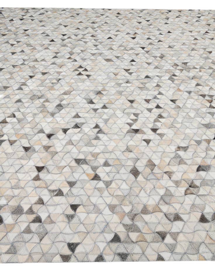 Detail image of 8' x 9' 10 Cowhide Leather Rug