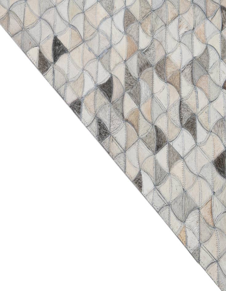 Detail image of 8' x 9' 10 Cowhide Leather Rug