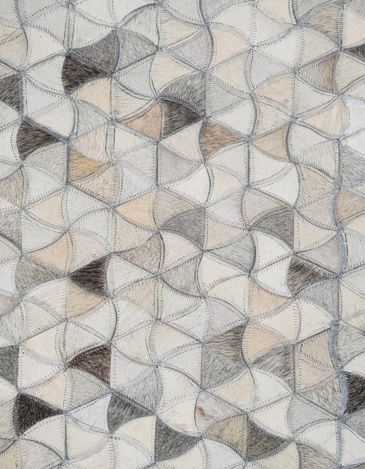 Detail image of 8' x 9' 10 Cowhide Leather Rug