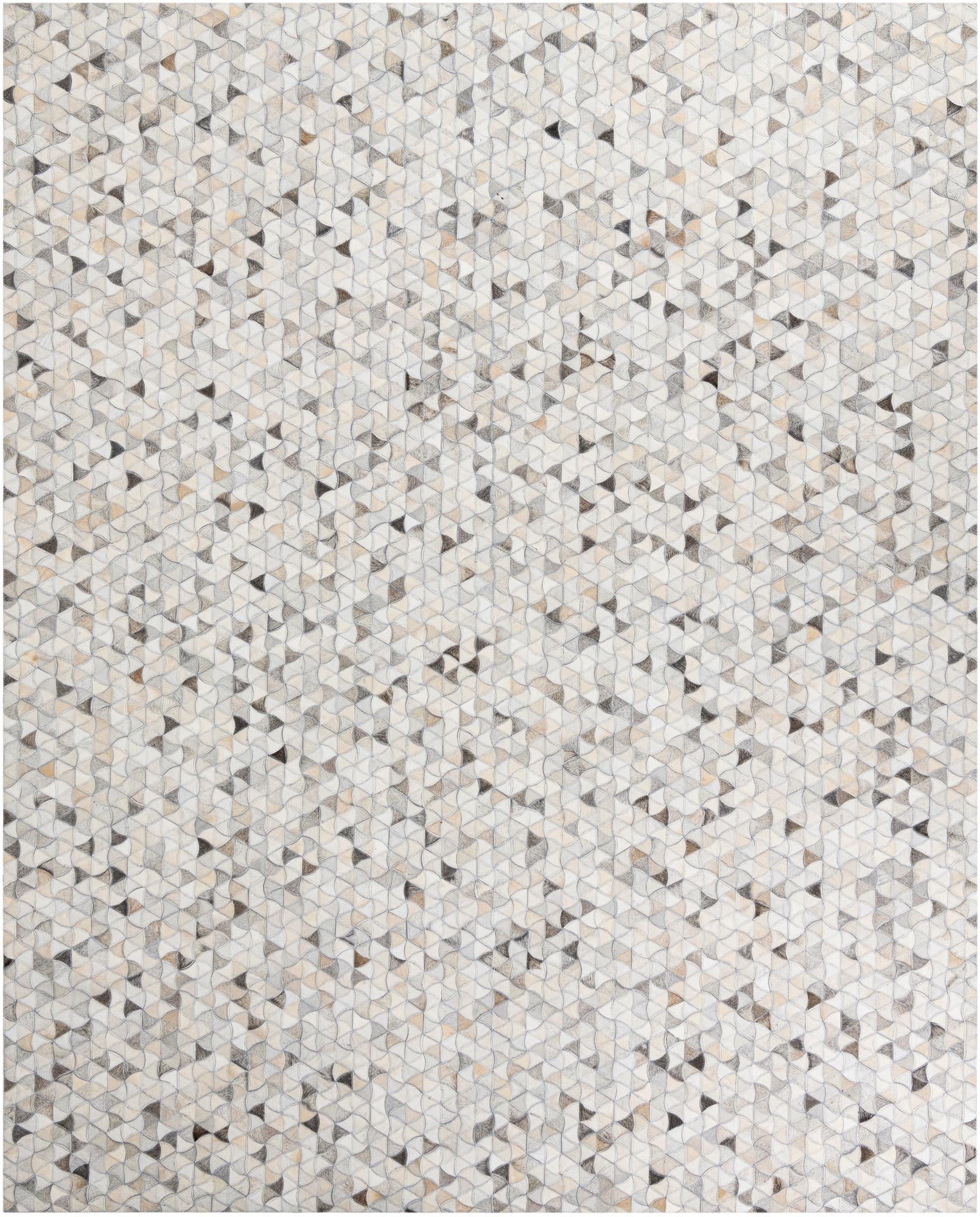 8' x 9' 10 Cowhide Leather Rug
