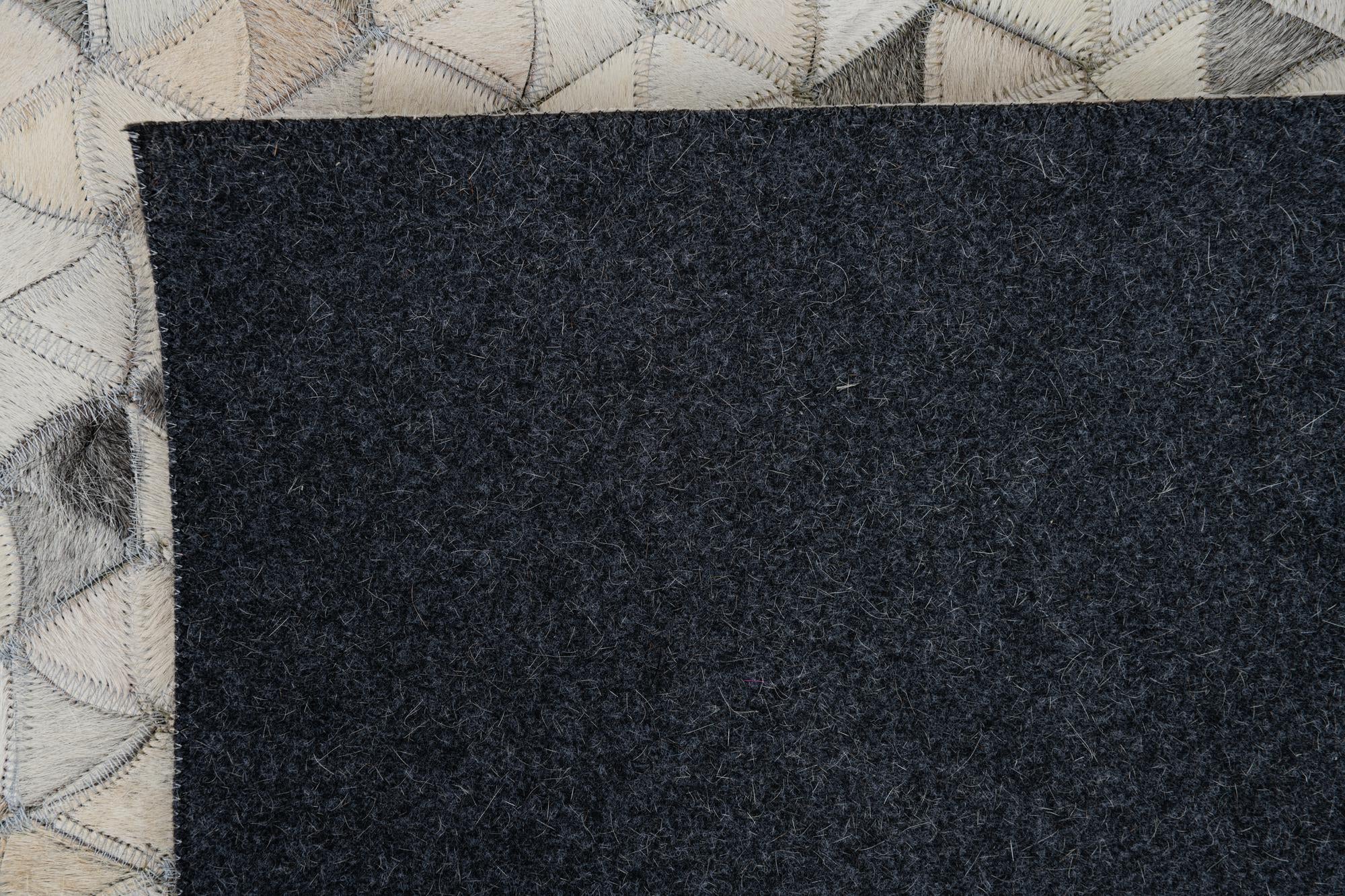 8' x 9' 10 Cowhide Leather Rug