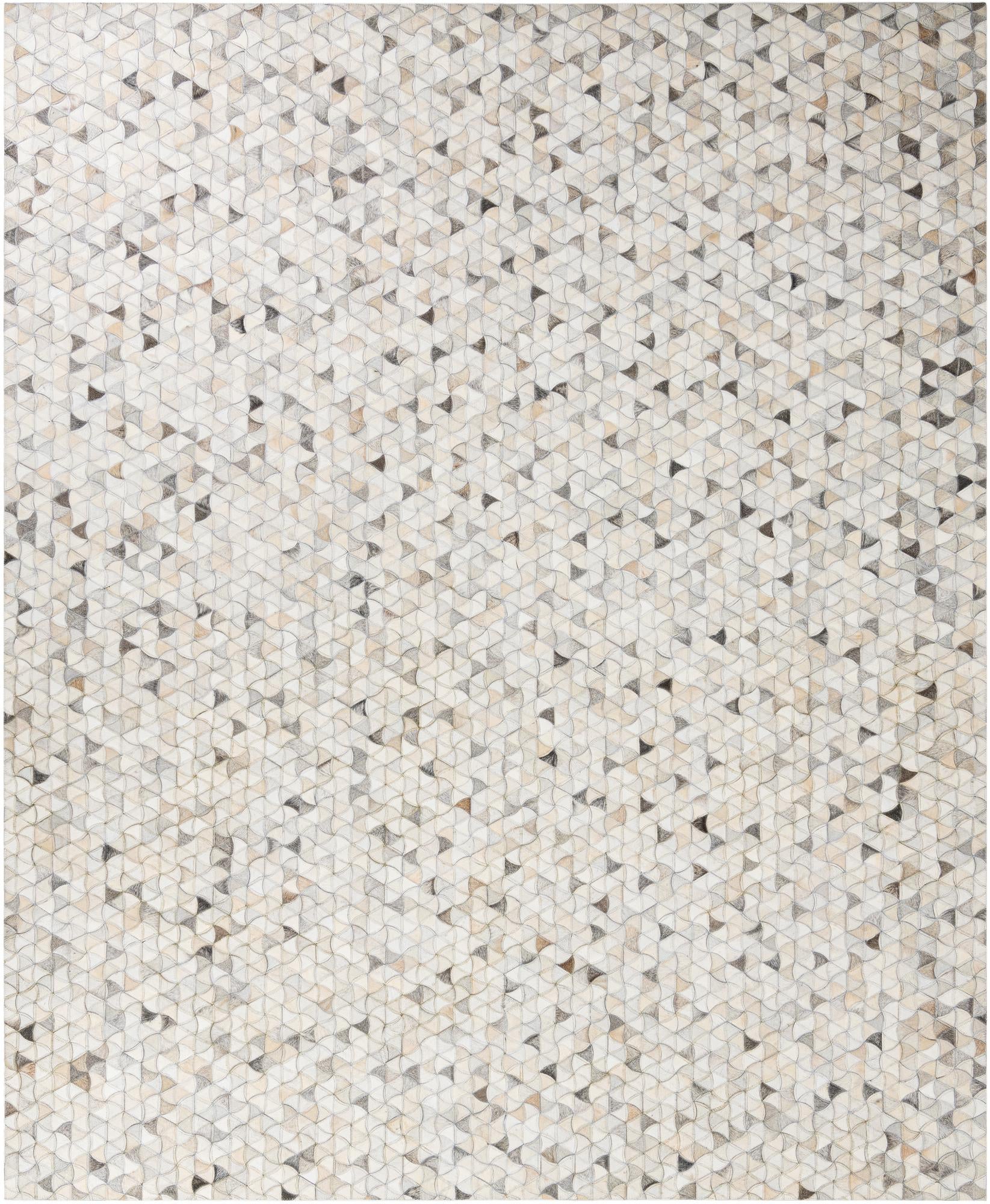8' x 9' 10 Cowhide Leather Rug