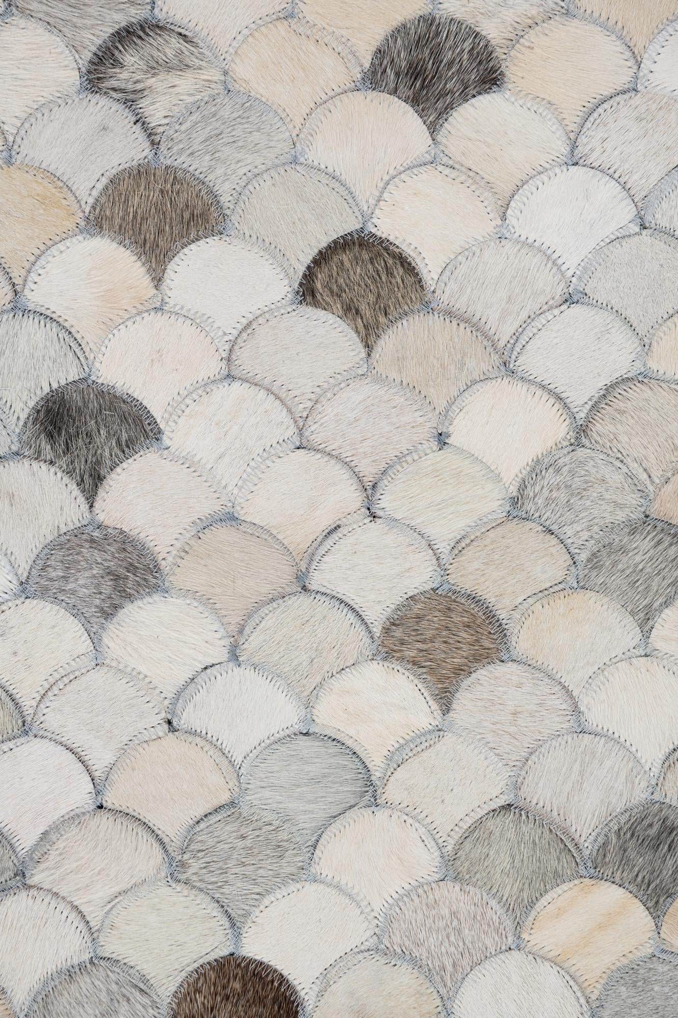 8' 1 x 10' 1 Cowhide Leather Rug