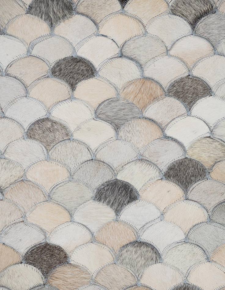 Detail image of 8' 1 x 10' 1 Cowhide Leather Rug