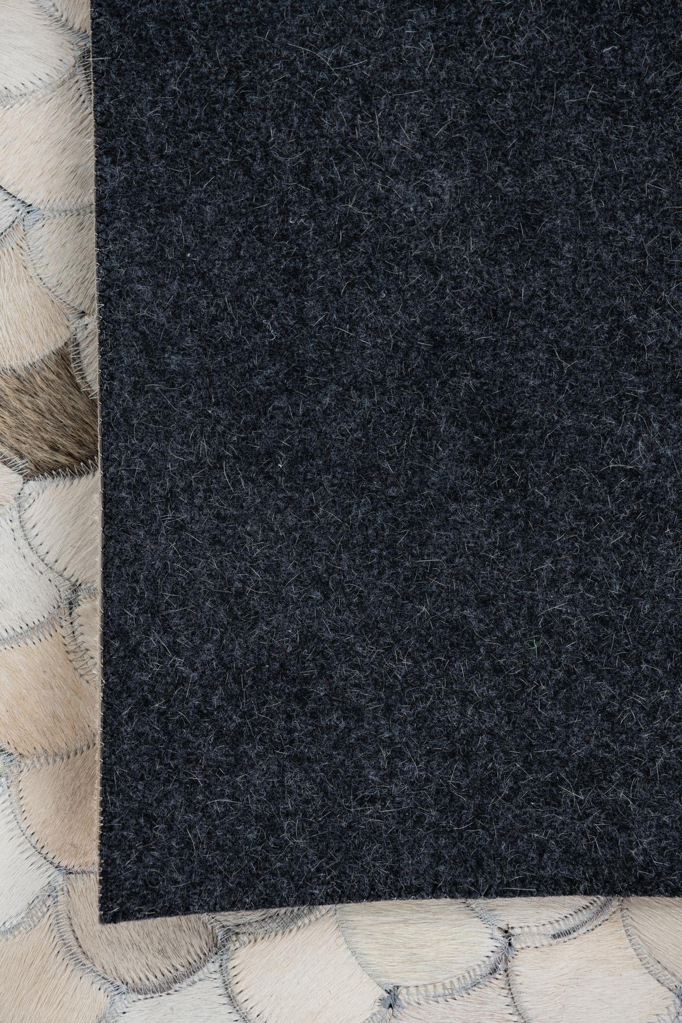 8' 1 x 10' 1 Cowhide Leather Rug