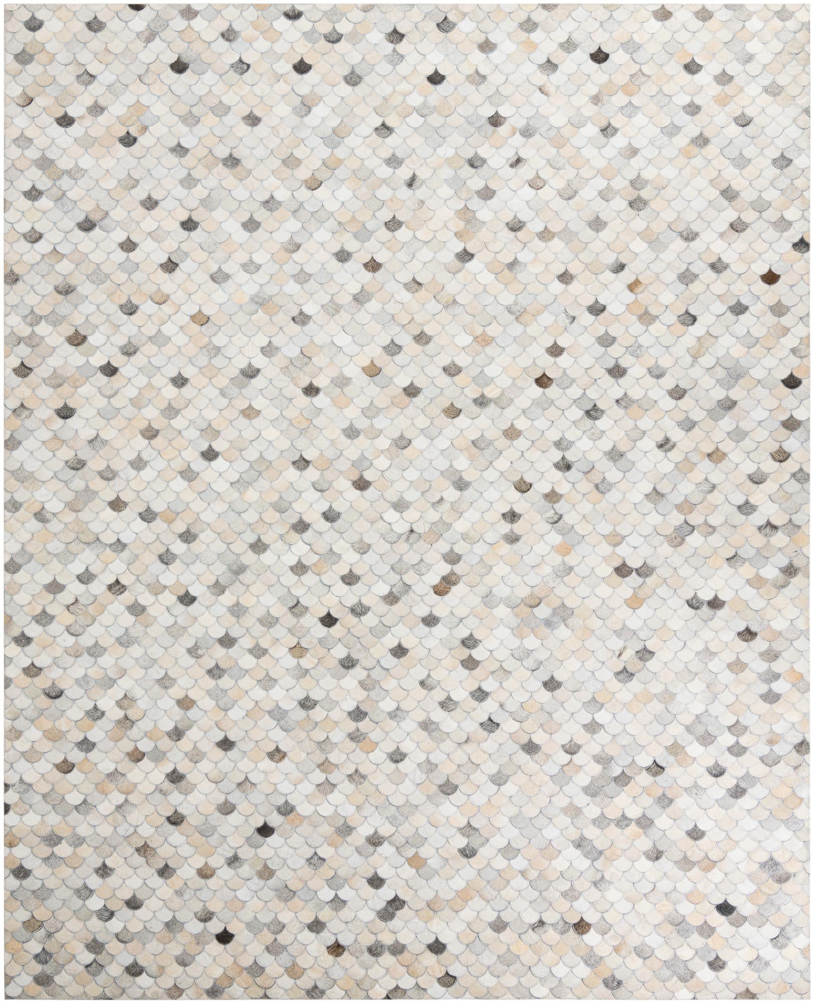 8' 1 x 10' 1 Cowhide Leather Rug