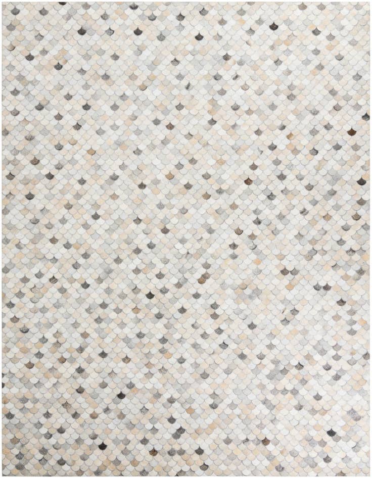 Detail image of 8' 1 x 10' 1 Cowhide Leather Rug