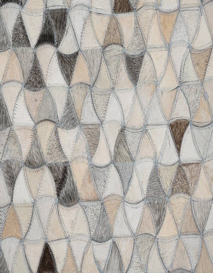 Detail image of 7' 10 x 9' 10 Cowhide Leather Rug